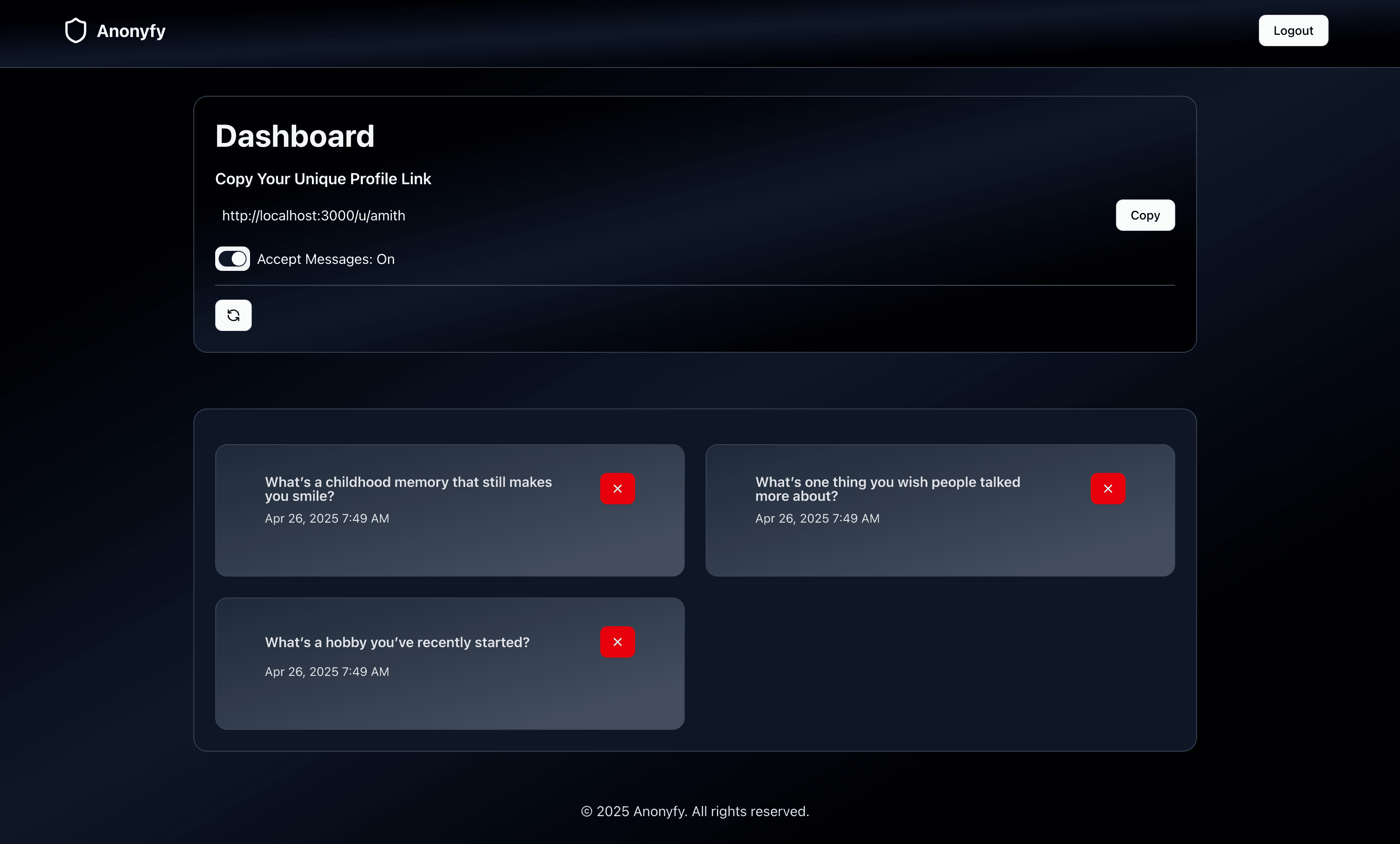 Anonyfy Platform Preview